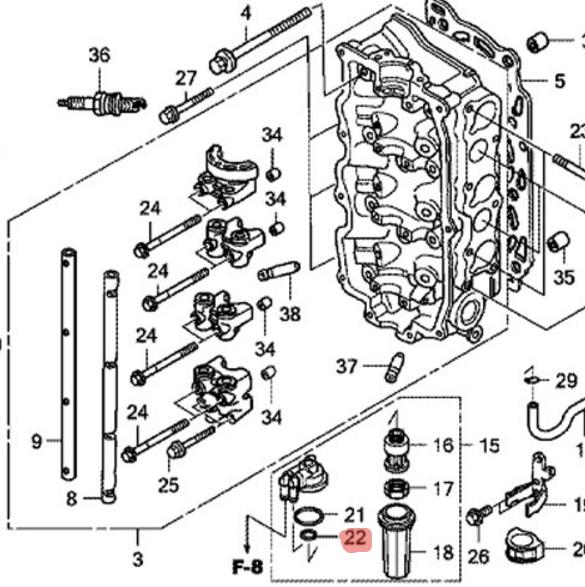 Кольцо уплотнительное Honda (16919-ZZ5-003)
