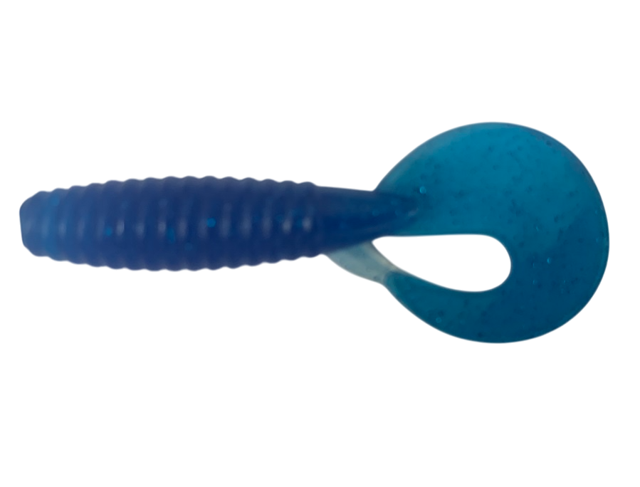 Твистер MEGA GRUB 65мм (съедобн. синий) (уп. 8шт)