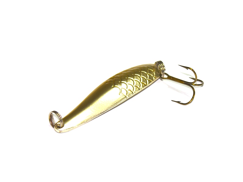 Блесна кол. SPIKE Рыбка, 12 гр. желтый, блест.