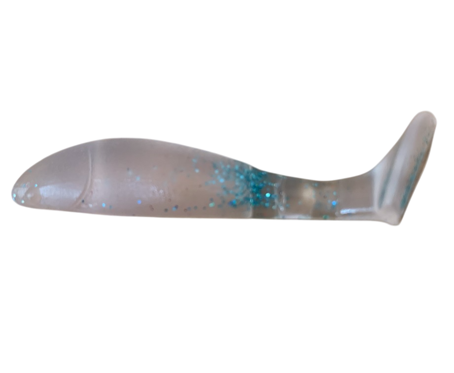 Виброхвост KOPYTO 68мм (съедобн. белый/прозрачный) (уп. 6шт)