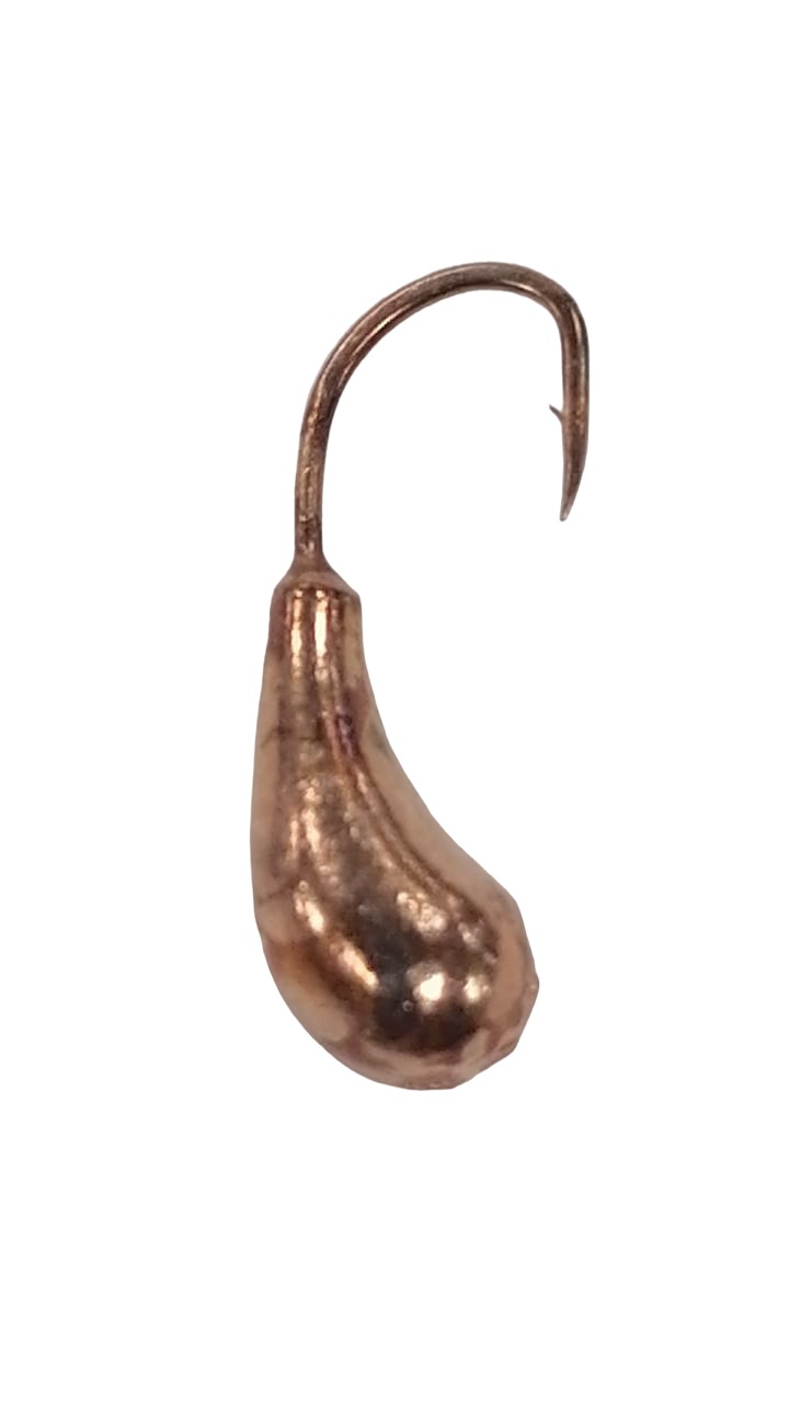 Мормышка вольфрам. LumiCom Чесночина Ф4 медь