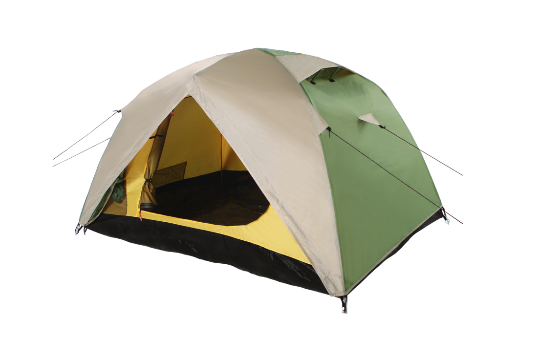 Палатка BTrace Point 2+ (Зеленый/Бежевый) (T0504)