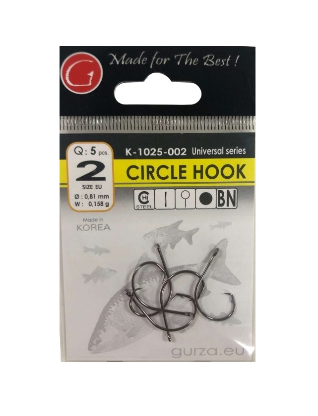 Крючки Gurza-CIRCLE HOOK RING BN № 4 (7шт/уп)