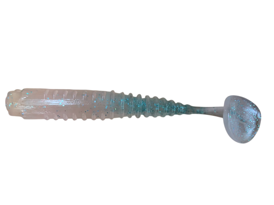 Виброхвост TRAPER FAN 96мм (съедобн. кремовый) (уп. 4шт)