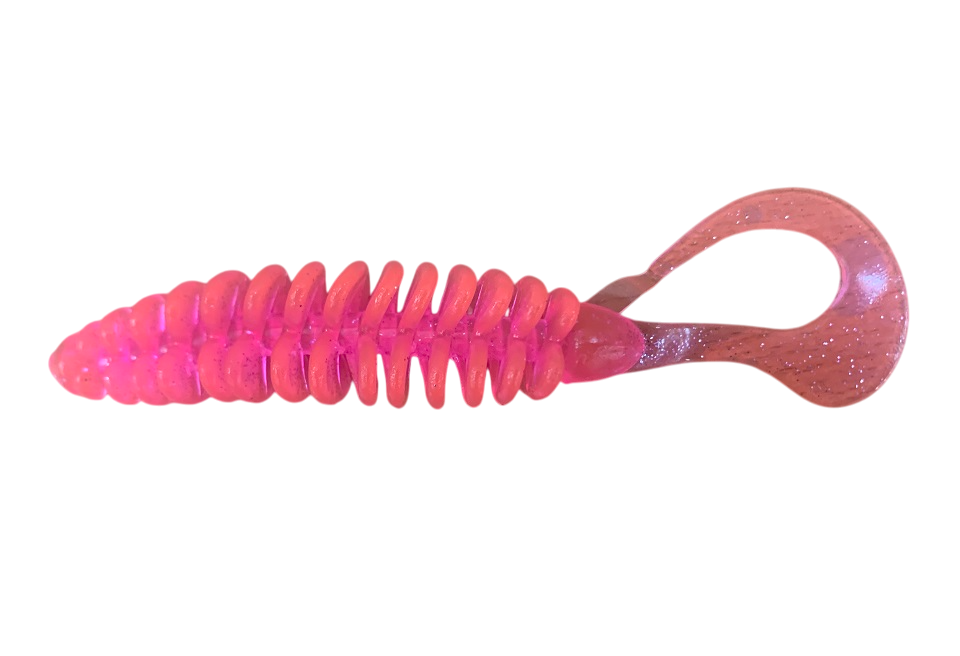 Твистер TURBO 113мм (съедобн. розовый) (уп. 4шт)