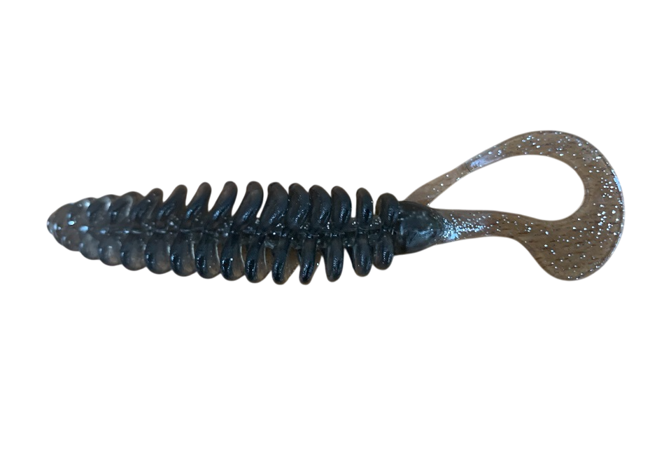 Твистер TURBO 113мм (съедобн. черный) (уп. 4шт)