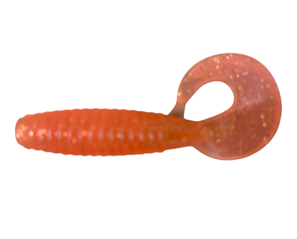 Твистер MEGA GRUB 65мм (съедобн. оранжевый) (уп. 8шт)