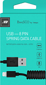 Кабель USB 2.0 - Apple iPhone/iPod/iPad 8pin Lightning (витой,черный,2 м,2 A,20547 ) Кабель USB 2.0 - Apple iPhone/iPod/iPad 8pin Lightning (витой,черный,2 м,2 A,20547 )