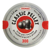 Пульки Люман Classic pellets 4,5мм 0.65г, (300шт.) Пульки Люман Classic pellets 4,5мм 0.65г, (300шт.)
