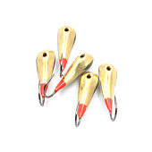 Мормышка паяная ЯМАН Уралка Сред. №2, вес 1,3 гр., кр. №8, цв. латунь/светонак. Мормышка паяная ЯМАН Уралка Сред. №2, вес 1,3 гр., кр. №8, цв. латунь/светонак.