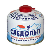 Газ для порт. плит "СЛЕДОПЫТ", метал. баллон, 230гр. резьб., (всесезонный)(PF-FG-230) Газ для порт. плит "СЛЕДОПЫТ", метал. баллон, 230гр. резьб., (всесезонный)(PF-FG-230)