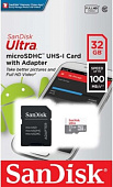 Карта памяти Micro SDHC 32 Gb SanDisk Ultra 100Mb/s Карта памяти Micro SDHC 32 Gb SanDisk Ultra 100Mb/s