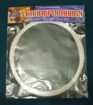 Леска Клинская  2,2мм. в мотке 25м. (123,5кг) Леска Клинская  2,2мм. в мотке 25м. (123,5кг)