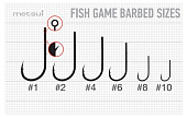 Крючки metsui FISH GAME BARBED цвет bln, размер № 4, в уп. 12 шт. Крючки metsui FISH GAME BARBED цвет bln, размер № 4, в уп. 12 шт.