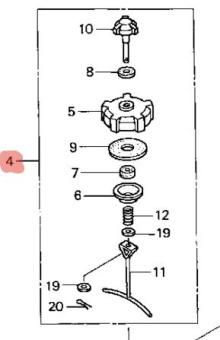    Honda (17620-ZW6-030)  BF20