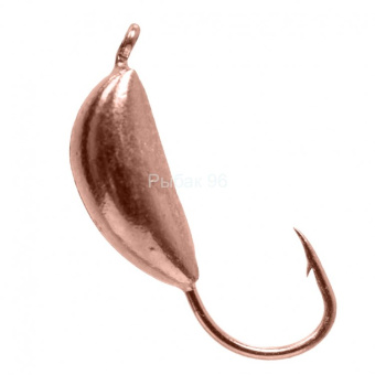 Мормышка вольфрам. LumiCom Банан с ушком Ф3 медь Мормышка вольфрам. LumiCom Банан с ушком Ф3 медь