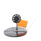 Жерлица не оснащенная Три Кита d 180 с металл.ножкой  с черной катушкой d 60-65  Жерлица не оснащенная Три Кита d 180 с металл.ножкой  с черной катушкой d 60-65