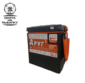 Ящик зим. Camping World "Друг-2+" 30л. черный( полипропилен, 36,5*43,0*29,0) + крепление, карман Ящик зим. Camping World "Друг-2+" 30л. черный( полипропилен, 36,5*43,0*29,0) + крепление, карман