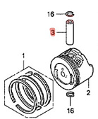 Палец поршневой Honda 13111-PWA-000 Палец поршневой Honda 13111-PWA-000