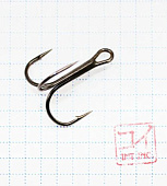 Крючок тройник KOI ROUND TREBLE, размер 1 (INT), цвет BN (5 шт.) Крючок тройник KOI ROUND TREBLE, размер 1 (INT), цвет BN (5 шт.)