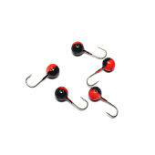 Мормышка вольфрам. ЯМАН Шар с отв, р.4, вес 0,60 цв.черн./красн. Мормышка вольфрам. ЯМАН Шар с отв, р.4, вес 0,60 цв.черн./красн.