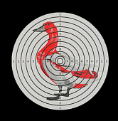 Мишень 14х14 Утка Мишень 14х14 Утка