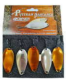 Блесна кол. Фрог 15гр. Серебро/Золото (ВС) Блесна кол. Фрог 15гр. Серебро/Золото (ВС)