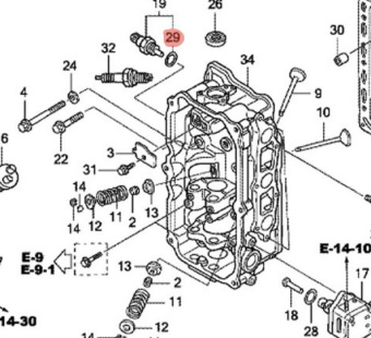 ������ �������������� Honda 9.5 X1.5 (91307-PK2-005)