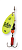  . DAM Effzett Fluo Spinner 10 - #4 - YELLOW 60681