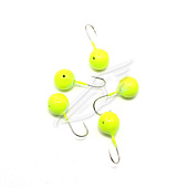 Мормышка вольфрам. ЯМАН Шар с отв, р.5, вес 1,10 цв.лимон Мормышка вольфрам. ЯМАН Шар с отв, р.5, вес 1,10 цв.лимон