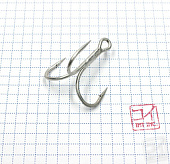 Крючок тройник KOI 6066, размер 2/0 (INT), цвет MT KH3341-2/0MT Крючок тройник KOI 6066, размер 2/0 (INT), цвет MT KH3341-2/0MT