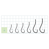 Крючки Gurza-RYUSEN 2BH BN № 8 (8шт/уп) Крючки Gurza-RYUSEN 2BH BN № 8 (8шт/уп)