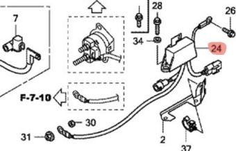 ���� � �����, ���������������� ������ HONDA 38550-ZZ5-003