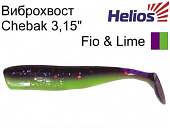Виброхвост несъедоб. Helios Chebak 3,15"/8 см Fio & Lime 100шт. (HS-3-014-N) Виброхвост несъедоб. Helios Chebak 3,15"/8 см Fio & Lime 100шт. (HS-3-014-N)