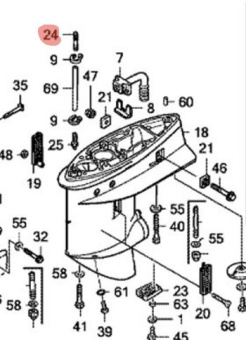  HONDA (41171-ZV5-000) BF50