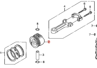 ������� (STD) Honda (13101-ZY1-000) BF 20