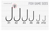 Крючки metsui FISH GAME цвет bln, размер № 6, в уп. 12 шт. Крючки metsui FISH GAME цвет bln, размер № 6, в уп. 12 шт.