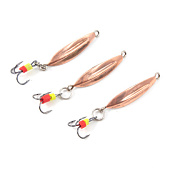 Блесна вертикальная Яман Жучок с тройником,размер 25 мм, вес 1,5 г, цвет медь Я-БВ204 Блесна вертикальная Яман Жучок с тройником,размер 25 мм, вес 1,5 г, цвет медь Я-БВ204