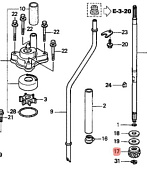 �������� ������� Honda (41131-ZY1-000) BF20