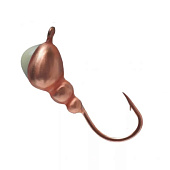 Мормышка вольфрам. LumiCom Муравей с ушком Ф4 медь с ф/к CuP Мормышка вольфрам. LumiCom Муравей с ушком Ф4 медь с ф/к CuP