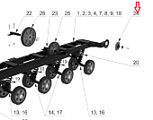 Подшипник  приводной звезды Tinger 305 LDK (TG001225) Подшипник  приводной звезды Tinger 305 LDK (TG001225)
