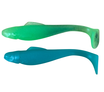 Виброхвост OHIO 110мм (съедобн. зеленый в ассорт.) (уп. 4шт) Виброхвост OHIO 110мм (съедобн. зеленый в ассорт.) (уп. 4шт)