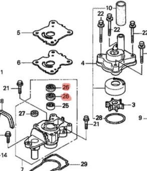 Уплотнение HONDA (91251-ZW9-003) Уплотнение HONDA (91251-ZW9-003)