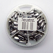 Набор грузил ПУЛЯ с трубочкой 6 секц. 1,0-3,5г 070 набор (8527-070) Набор грузил ПУЛЯ с трубочкой 6 секц. 1,0-3,5г 070 набор (8527-070)