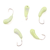 Мормышка вольфрам. ЯМАН Уралка с отв, р.3, вес 0,56 цв.фосф. Я-МР2278 Мормышка вольфрам. ЯМАН Уралка с отв, р.3, вес 0,56 цв.фосф. Я-МР2278