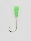 Мормышка NW Опарыш дл.свечение, кр.6 (зеленый)  Мормышка NW Опарыш дл.свечение, кр.6 (зеленый)