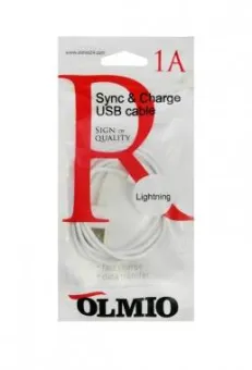  USB 2.0 > Apple iPhone/iPod/iPad 8pin OLMIO (1 ,1A )