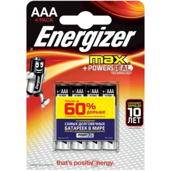  Energizer Max E92/AAA BP (LR03) .4 .